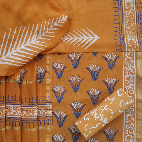 Elegant Print Chanderi Silk Suit Set (CHA36)